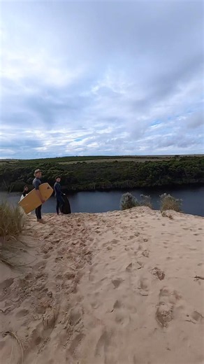 Day 31 of trying to cross the river #australia #sandboarding #extremesports #dji