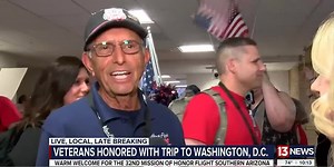 Honor Flight Southern Arizona Flight 32 returns home