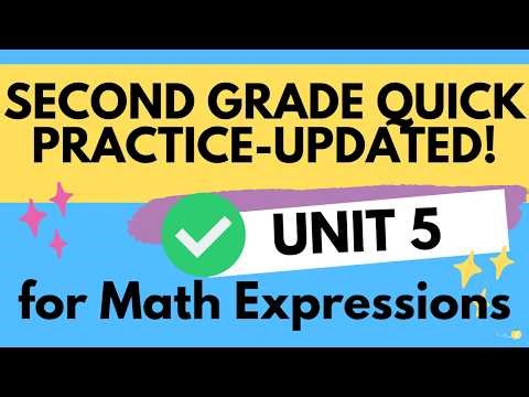 2nd Grade Math Expressions Unit 5 Quick Practices - UPDATED