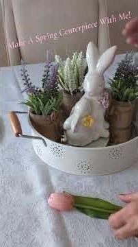 Make a Beautiful Spring Centerpiece With Me! #homedecor #springcenterpieceinspiration #diy