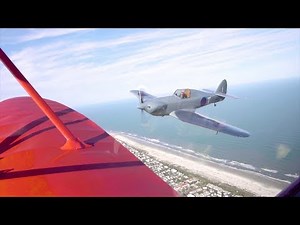 Vintage Airplane Flight w/ ATC Audio - 1935 Waco Biplane