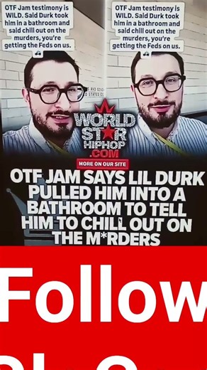OTF Jam allegedly testified against lil Durk & Said Durk told him to chill in the M******😱#lildurk