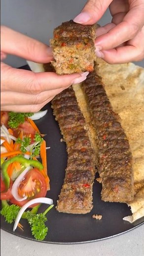 Juicy Adana Kebab in a Tray 🔥 No Grill Needed