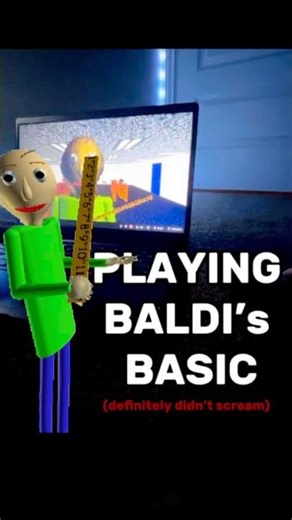 playing baldi’s basic… 😱📏 #baldisbasics #gaming #viral #funny