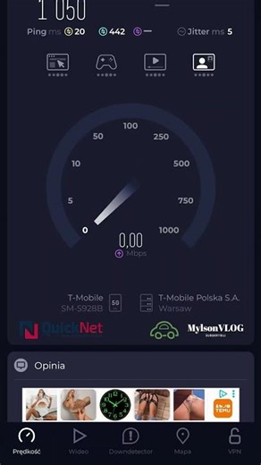 Real 5G in Poland?! 1050 Mbps Józefów near Otwock