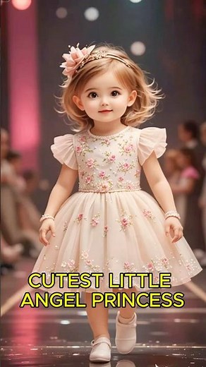 Cutest Little Angel Princess 👑 | Adorable Toddler Fashion Runway Show #shorts
