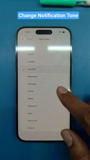How to Change Notification or Text Tone in iPhone 16 #iphone16 #notificationringtone