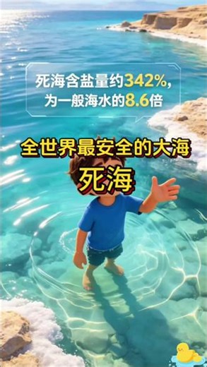 为什么死海永远淹不死人？看完这个科普终于明白了！#看世界涨知识 #创作者中心 #创作灵感#趣味科普 #死海