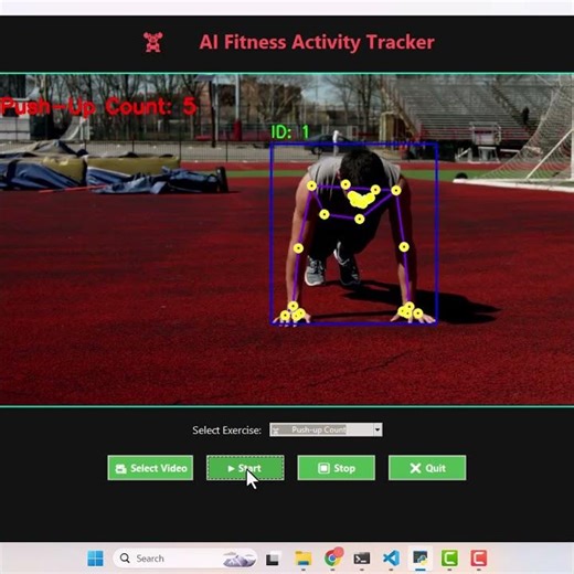 🤖💪🏋️‍♂️ AI Fitness Tracking & Push-Up Counter