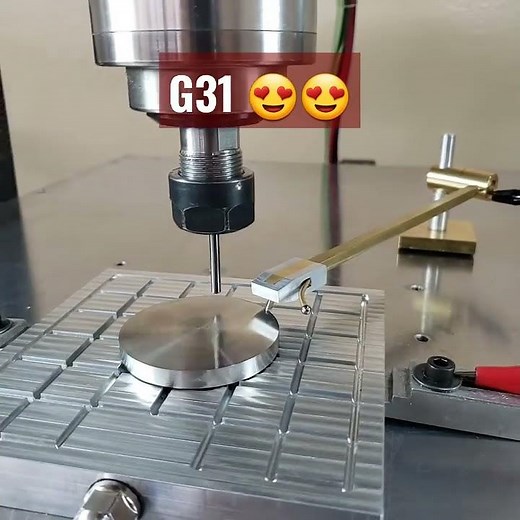 Localização de centro usando comando G31, #mach3 #cnc #usinagem #routercnc #codigog