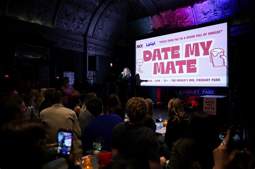 In London's pubs, love gets a PowerPoint makeover