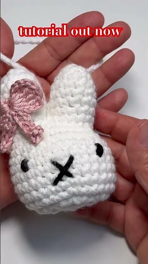 crochet miffy keychain tutorial#crochet #tutorial #diy