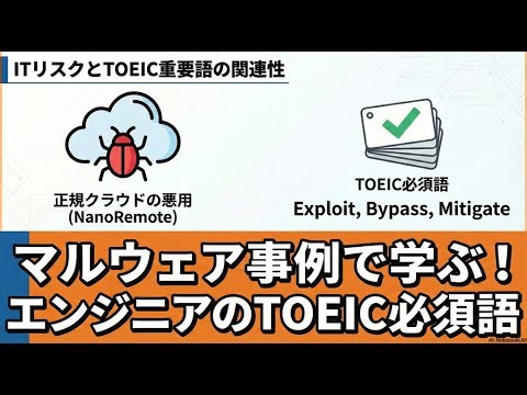 Google Driveが悪用される？新種マルウェア「NanoRemote」の脅威とITエンジニア必須のTOEIC語彙