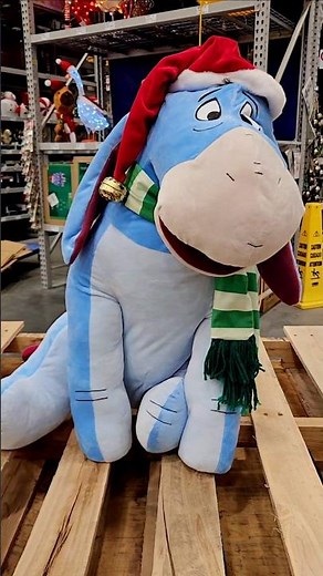 Check The Disney Life-size animated Eeyore from Lowes! #disney #christmasdecor #lowes