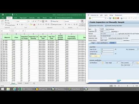 Process Runner – QA01 – Create Inspection Lot – Designer UI