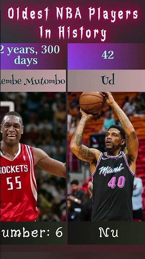 Oldest NBA Players Ever 📊🏀