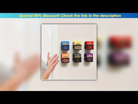 Unboxing Magnetic Tea Bag Holder - Metal Grid Organizer, Suitable for Fridge, Counter, Kitchen Shel