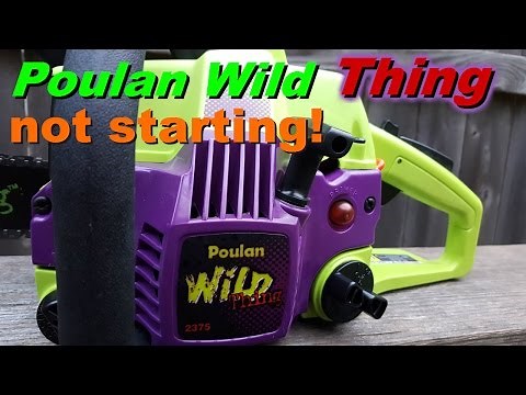 Poulan wild thing chainsaw fix. Fuel line repair