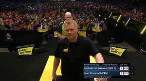68K views · 844 reactions | MvG SURVIVES A SCARE!  Even without his luggage, Matt Campbell takes Michael van Gerwen all the way! MvG survives two match darts to clinch a 6-5 success, averaging over 102! Up next  Gerwyn Price v Ross Smith  bit.ly/23EuroTourLive | #ET3 R2 | Professional Darts Corporation | Facebook