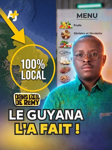 Ce petit pays mange 100% local (et c'est le seul au monde). 🎤 : @remynsab #ajplusfrançais #guyana #alimentation #afrique #local
