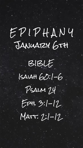 Epiphany Bible Readings #epiphany #christian #jesus #christ #lutheran #church #bible #biblereadings