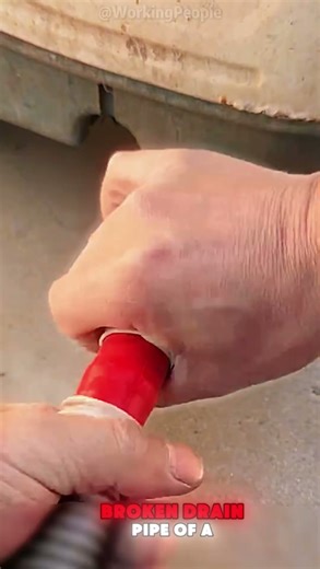Techniques for repairing the broken drain pipe of a washing machine