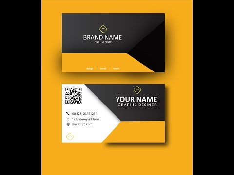 Graphic design | Business Card design | tutorial
