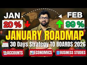1 JANUARY से ऐसे पढ़ो || Score 99% in Class 12 Boards🔥2026 || LAST 30 DAYS Strategy