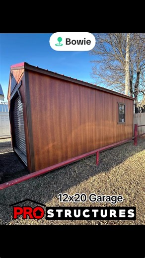 Free delivery and as little as two weeks! Message us for details! #prostructures #shed #northtexas #garagegoals #renttoown