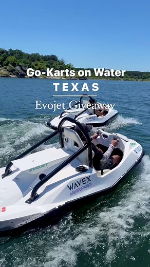 🌟 GIVEAWAY for Water Go-Kart Adventure in Texas!🌟 Follow @theaustintourist for more! Enter now to win a thrilling 2-person, 1-hour Evojet ride with @WaveX Watersports over on my IG at @theaustintourist Evojets provide an exhilarating go-kart experience on the water. It's the coolest activity I've tried on the water. I felt safe and comfortable, which allowed me to go fast! No experience is needed, must be 21 or older. 🚤 Zoom at speeds up to 50mph, 1-person capacity 🌊 starting $127 an hour (2