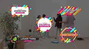 Download Colorful Line Titles & Lower Third - Videohive - aedownload.com
