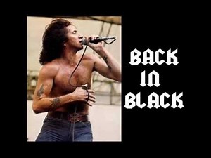 Bon Scott sings Back In Black