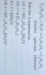 \mathrm{C}{12} \mathrm{H}{22} \mathrm{O}{11}+\mathrm{H}{2} \mat... | Filo