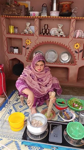 Village Kitchen Cooking 🍲 | Traditional Rural Life in Pakistan 🇵🇰 | Desi Food Shorts