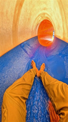 bella ciao water park lovely mountain sliding POV 😍 #escape #waterpark #slide