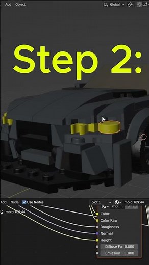 (EASY!) How To Illuminate Lego Lights NOW! #lego #blender #tutorial #trending #diy #moc