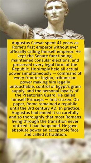 The Emperor Who Ended the Roman Republic Was Too Careful to Ever Officially Take Power
