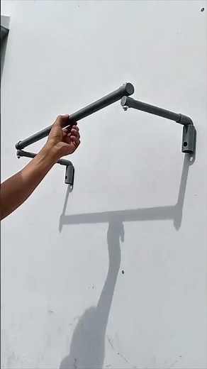 Here's an easy way to make a clothes hanger from PVC pipe.#shorts