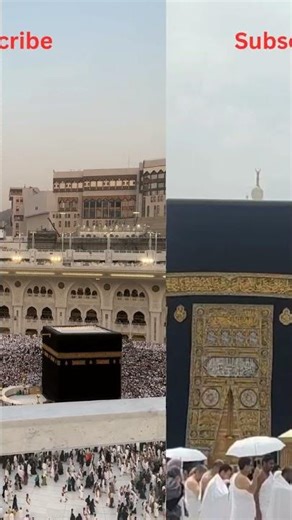 4K Mecca (Makkah) Aerial View | Peaceful Kaaba Tawaf | Islamic Spiritual Video 🌙 #shorts #kaaba