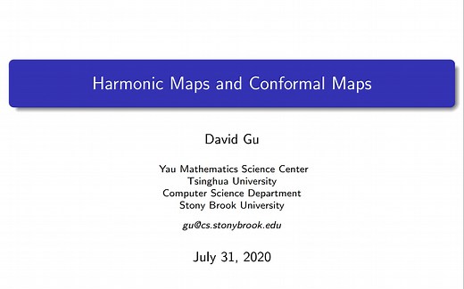 Lecture 7 - Harmonic maps and Conformal Maps
