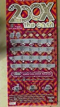 200X THE CASH! STAR SYMBOL WINNER! PA LOTTERY $20 SCRATCH OFF TICKET #scratch #lottery #palottery