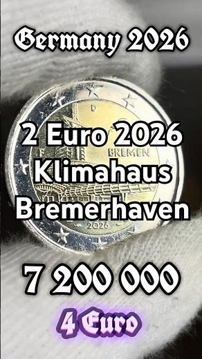 Germany 🇩🇪, 2 Euro coin 2026, “Klimahaus Bremerhaven” #rare #coin #money #euro #cool