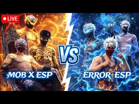 ERROR ESP ☠️ VS MOB ESP 🔥, GUILD WAR MATEHCES IN PEAK LEVEL 🎚️⚡#FREEFIREMAX