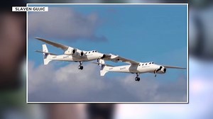 Virgin Galactic mothership makes inaugural flight to Mesa Gateway Airport