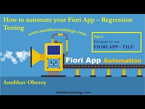 Part 6 SAP Fiori test Automation to handle tile click | Dynamic Wait and click on Fiori application
