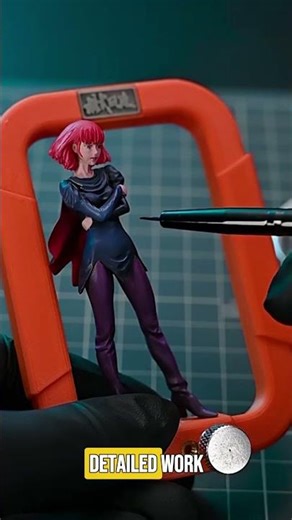 Hand-Painted Model Figure Coloring Stand
