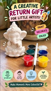 Creative Return Gifts for Kids | A Return Gift Kids Can Paint! | Ganesh Chaturthi #shorts #ytshorts