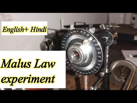 MALUS LAW Experiment || Procedure Explanation ||Practical