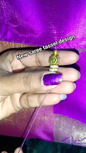 New saree tassel design step by step process #shorts #viralshots