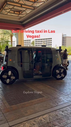 Self driving taxi in Las Vegas! You can pick it up at Resorts World. #LasVegas #fblifestyle #vegas | Explore Vegas